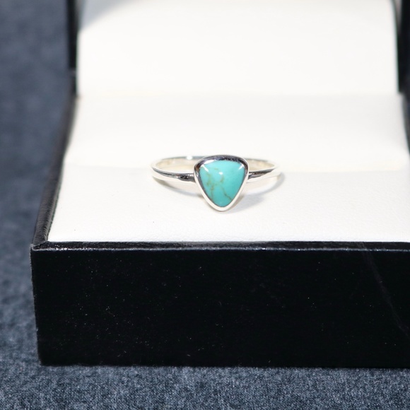 925 sterling silver turquoise ring - Picture 3 of 6